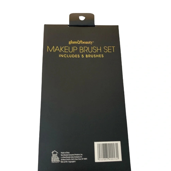 Make Up Brushes Set Of 5 Glam And Beauty Brand New - Picture 3 of 3